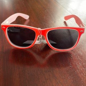 Orange neon kids / young adults UV protection sun glasses